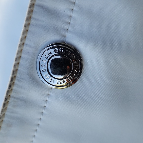 COACH Hampton Hobo Cream Satin Shoulder Bag - Picture 12 of 15